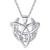 ChicSilver 925 Sterling Silver Irish Triquetra Trinity Knot Jewelry- White Gold Plated Celtic Knot Crescent Moon Goddess Pendant Necklace for Women- 18 Inch Chain ChicSilver 925 Sterling Silver Irish Triquetra Trinity Knot Jewelry- White Gold Plated Celtic Knot Crescent Moon Goddess Pendant Necklace for Women- 18 Inch Chain