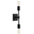 Matte Black Bathroom Vanity Wall Sconce 2 Lights-Modern Industrial Bathroom Sconces Lighting-Minimalist Light Fixtures for Bathroom-Hallway-Black--Foyer-Entryway-Bedroom-Farmhouse -2-Light-