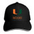 Miami University Adult Unisex Adjustable Baseball Cap Trucker Hat Sun Hat Black