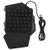 ASHATA Mechanical Game Keyboard- Single Hand Gaming Keyboard 35 Keys LED Backlit No delay Single Hand Keypad with FN Keys