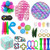 Sensory Fidget Toy Set- Fidget Pack Sensory Relieves Stress Anxiety for Kids Adults- Fidget Block with Simple Dimple in It- Tie Dye Push Pop Bubble Toy -30PCS D-