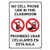 Weatherproof Plastic Vertical No Cell Phone in Classroom Bilingual Sign with English & Spanish Text and Symbol