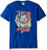 Trevco Men's Mighty Mouse Short Sleeve T-Shirt- Royal Blue- XX-Large
