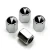 Pontiac Black Logo Chrome Tire Stem Valve Caps, Official Licensed