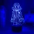 3D Night Light Desk Lamp Illusion Anime Stuff Chiaki Nanami Anime 3D Lamp Led Night Light Lamp for Bedroom Decor Kids Gift 7 Color Changing Touch WIWIWI HOICHAN