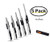 Internet's Best Snap-Off Utility Knife | Small | Set of 5 Pack | Blades Belt Clip | Retractable Razor Knife Set | Box Cutter Locking Razor Knife Tool | Good Grip