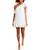 BCBGeneration Women's ONE Shoulder Ruffle Hem Dress- Spiraling Ladder Sample- M