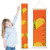 Growth Chart for Kids Fast Food Orange Children Height Measurement Ruler Corridor Removable Wall Rulers Chart Decor for Bedroom Toddlers Baby Height Ruler Growth Charts Decals with Lanyard