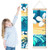 Kids Growth Chart Tropical Surfing Children Height Measurement Ruler Hospital Waterproof Wall Rulers Chart Decor for Bedroom Toddlers Baby Height Ruler Growth Charts Decals with Lanyard