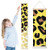 Kids Growth Chart Leopard Yellow Children Height Measurement Ruler Hospital Removable Kids Room Hanging Height Rulers Boys Girls Height Tracker Growth Charts Decals with Lanyard