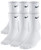 NIKE Dri-Fit Training Cotton Cushioned Crew Socks -Large- White-