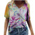 Graphic T Shirts for Women Summer Dragonfly Print Casual Short Sleeve V Neck Cute Soft Loose Fit Tops Blouse