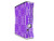 Skull And Crossbones Pattern Purple Decal Style Skin for XBOX 360 Slim Vertical