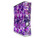 Purple Checker Graffiti Decal Style Skin for XBOX 360 Slim Vertical -OEM Packaging-