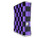 Checkers Purple Decal Style Skin for XBOX 360 Slim Vertical -OEM Packaging-