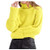 aihihe Women Turtleneck Sweaters Fall Winter Solid Long Sleeves Chunky Knit Sweater Casual Loose Pullover Jumper Yellow