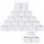 25 Pack 11x6x6 Cardboard Boxes- White Corrugated Shipping Box for Mailing