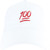 Dad Hat Cap - Emoji 100 Hundred Embroidered Adjustable White Baseball Cap
