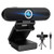 4K Webcam with Microphone- 8MP Laptop PC Desktop Computer Web Camera- USB Webcams for Video Calling Recording Streaming Video Conference- Webcam with Tripod?Privacy Shutter -Black-