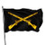 HUZEIMINniu Army Infantry Branch Crossed Rifles Flag 3x5 Ft Outdoor Flag Garden Flag Home Flag Yard Flags Banner Breeze Flag