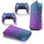 PS5 console controller skin sticker Glitter Purple And Teal PlayStation 5 full body vinyl skin sticker protection decal-Disk version-