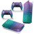 PS5 console controller skin sticker Glitter Purple And Teal PlayStation 5 full body vinyl skin sticker protection decal-Digital edition-