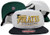 Pittsburgh Pirates White/Black Snapback Adjustable Plastic Snap Back Hat/Cap