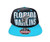 Florida Marlins Block Two Tone Plastic Snapback Adjustable Plastic Snap Back Hat/Cap Black