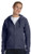 Hanes Women's Full Zip EcoSmart Fleece Hoodie- Deep Navy- Small