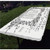 Occult Decor Polyester Fitted Tablecloth-Gothic Medieval Magic and Spell Symbols Eternal Life Ritual Chart Art Theme Rectangular Elastic Edge Fitted Table Cover-Fits Rectangular Tables 48x24inch White Bl