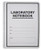 BookFactory Student Lab Notebook -Scientific Grid Format- - 8.5inch x 11inch- 200 Pages -Wire-O Bound- -LAB-200-WTG-