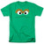 Sesame Street Oscar The Grouch Face T Shirt  and  Stickers -Large-