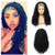 Lady Hanne Dreadlock Wig Black HeadBand Wig Long Afro Curly Wigs Braided Twist Dreadlock Wigs Heat Resistant Synthetic Daily Party Replacement Wig for Women