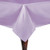 Ultimate Textile Bridal Satin 52 x 70-Inch Rectangular Tablecloth Lilac Light Purple