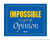 Impossible Is Just An Opinion 16inch X 20inch Poster Blue/Gold/White