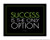 Fitnus Chart Series Success is The Only Option 16inch X 20inch Poster Black/Green/White