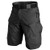 Xiakolaka Men's 2021 Upgraded Waterproof Tactical Shorts Quick Dry Hiking Cargo Shorts Black