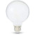 AmazonBasics 60W Equivalent, Frosted, Daylight, Dimmable, 15,000 Hour Lifetime, G25 LED Light Bulb | 3-Pack