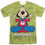 Trevco Men's Underdog Double Sided Print Sublimated T-Shirt- Flexing White- X-Large