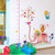 Fangminglei DIY Cartoon Elephant Measuring Height Chart Regular Wall Sticker Animal Tree Nursery Kids Room Decal Poster 60X90Cm
