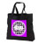 3dRose Janna Salak Designs Bunco - Bunco Chicks Roll With It Purple - Black Tote Bag JUMBO 20w x 15h x 5d -tb_28503_3-