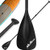 MoiShow SUP Paddle - Adjustable 3 Pieces Stand Up Paddle Board Paddle with Unique Lock Design Floating Alloy Shaft Paddleboard Paddle