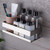 Bathroom Shelf- Self Adhesive Bath Shower Shelf Basket Caddy Shower Caddy- No Drill Wall Mounted Stainless Steel Wall Storage for Bathroom Kitchen Organizer