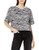 Obey Women's Short Sleeve Cropped Box fit tee- White Multi- Small