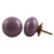 IndianShelf 4 Piece Handmade Purple Ceramic Solid Dresser Drawer Pulls Cabinet Wardrobe Knobs Door Kitchen Handles
