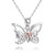 925 Sterling Silver Cremation Jewelry for Ashes- Celtic Knot Pendant Keepsake Butterfly Urn Ash Necklace Hold Two Memorial Bereavement Gifts for Women