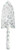 Esschert Design USA Herb Print Galvanized Garden Trowel
