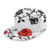 Unisex Snapback Hats-Floral Rose Ivy with Leaves Spring Adjustable Printed Hip Hop Flat Bill Baseball Cap