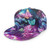 Unisex Snapback Hats-Butterfly Rose Skull Adjustable Printed Hip Hop Flat Bill Baseball Cap