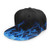 MFILUDTY Unisex Snapback Hats- Blue Flame Adjustable Printed Hip Hop Flat Bill Baseball Cap